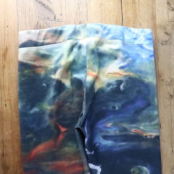 ART YOU WEAR MULTI COLOR DESIGN FULL LENGTH LEGGINGS SIZE SMALL - Picture 6 of 7
